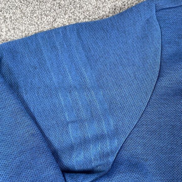 Adidas Golf Mens 1/4 Zip Pullover Sweater Sweatshirt Pocket Blue Size XL - Picture 5 of 12